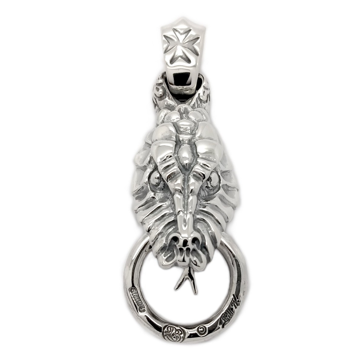 Large Snake with Mouth Ring Pendant