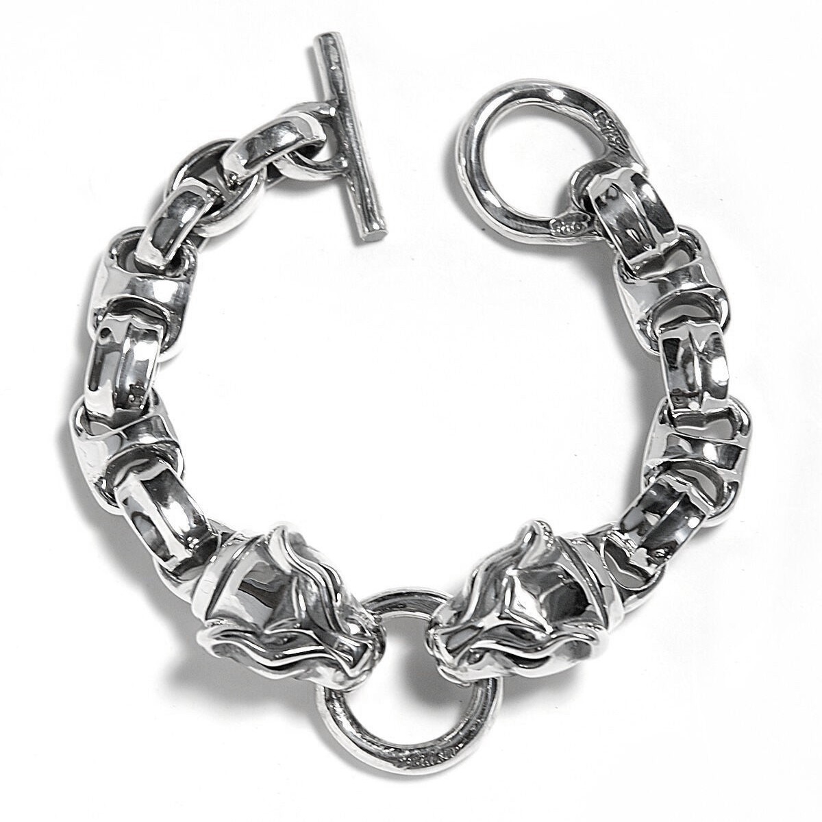 Panther w/Hide Bracelet with Stone Eyes