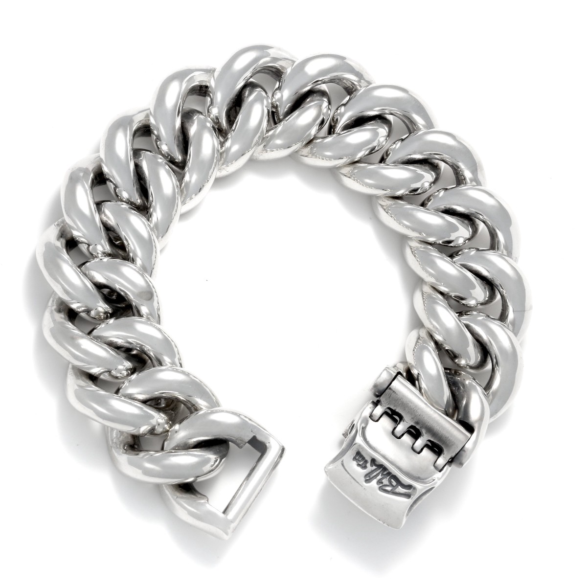 Round Huge Flat Chain Bracelet