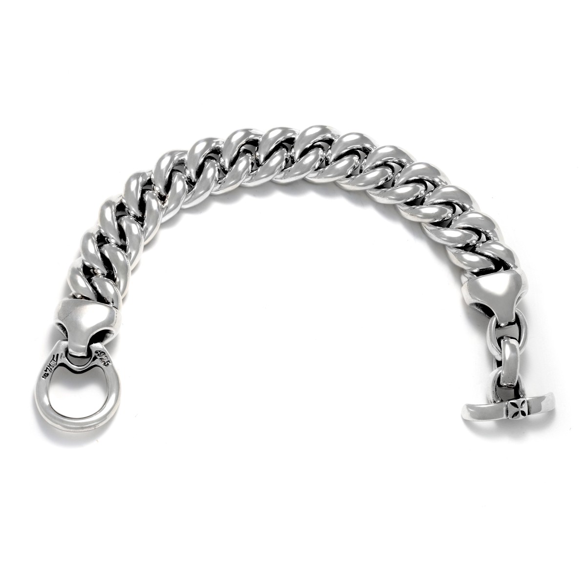 Round Large Flat Chain Bracelet