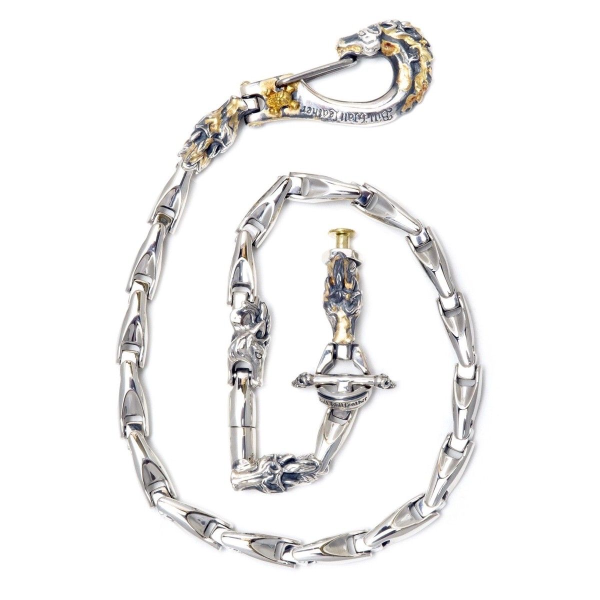U-Joint-Med. Horse Clip w/Smooth Link Wallet Chain (Web only)
