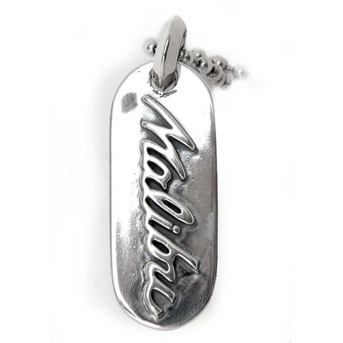 Oval Malibu Dog Tag with Ball Chain (3mm 24")