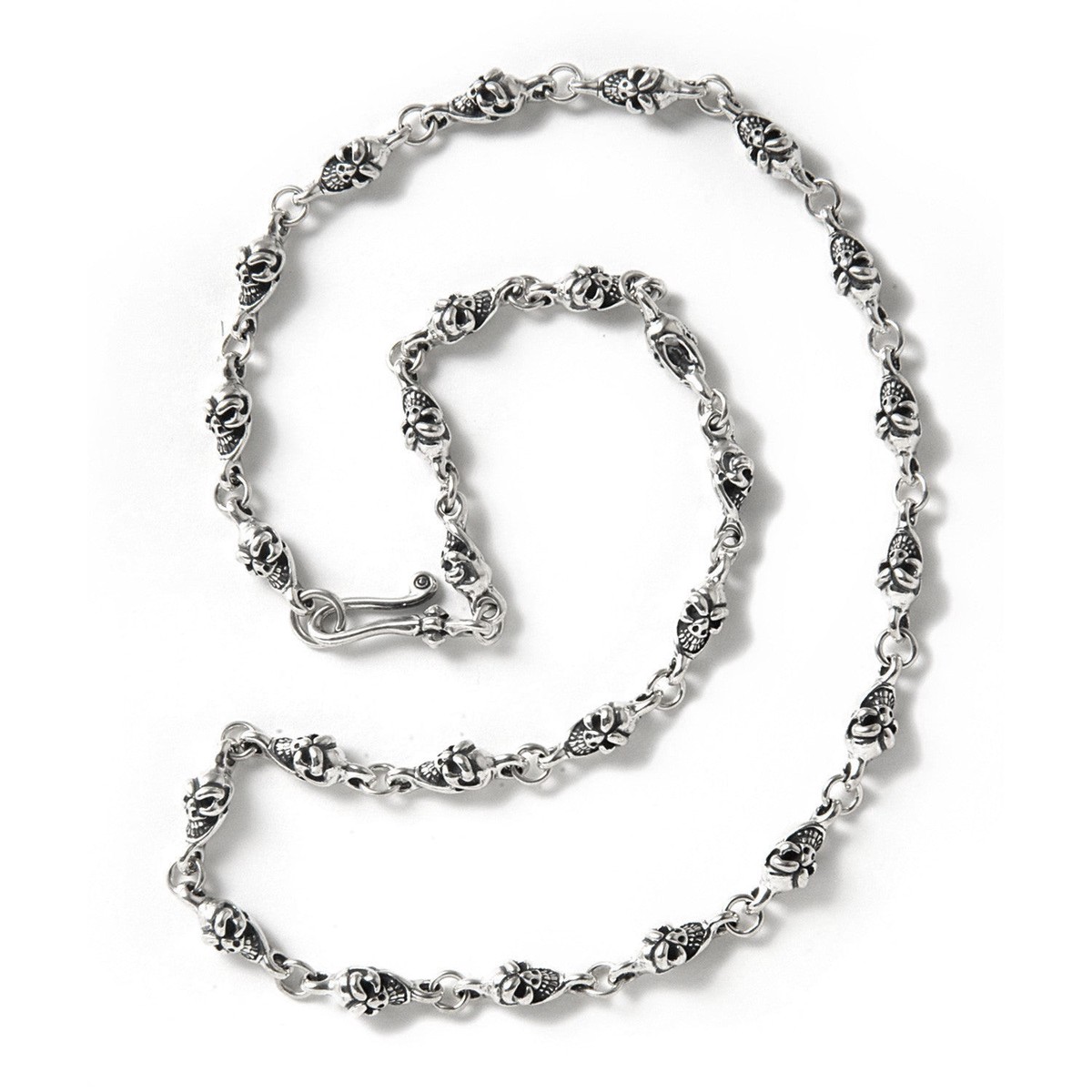 Small Link Skull Necklace