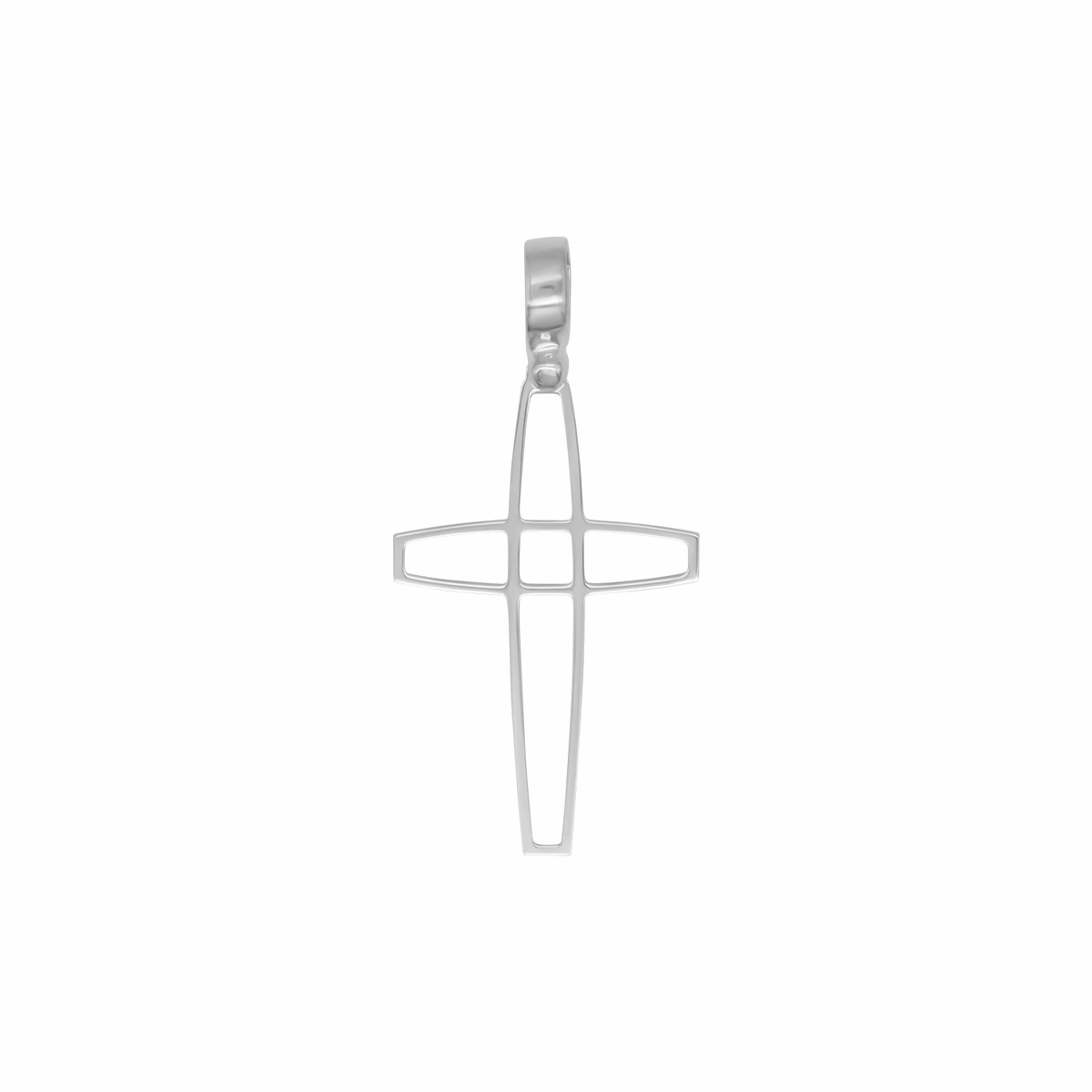 OPEN CROSS PENDANT - SILVER