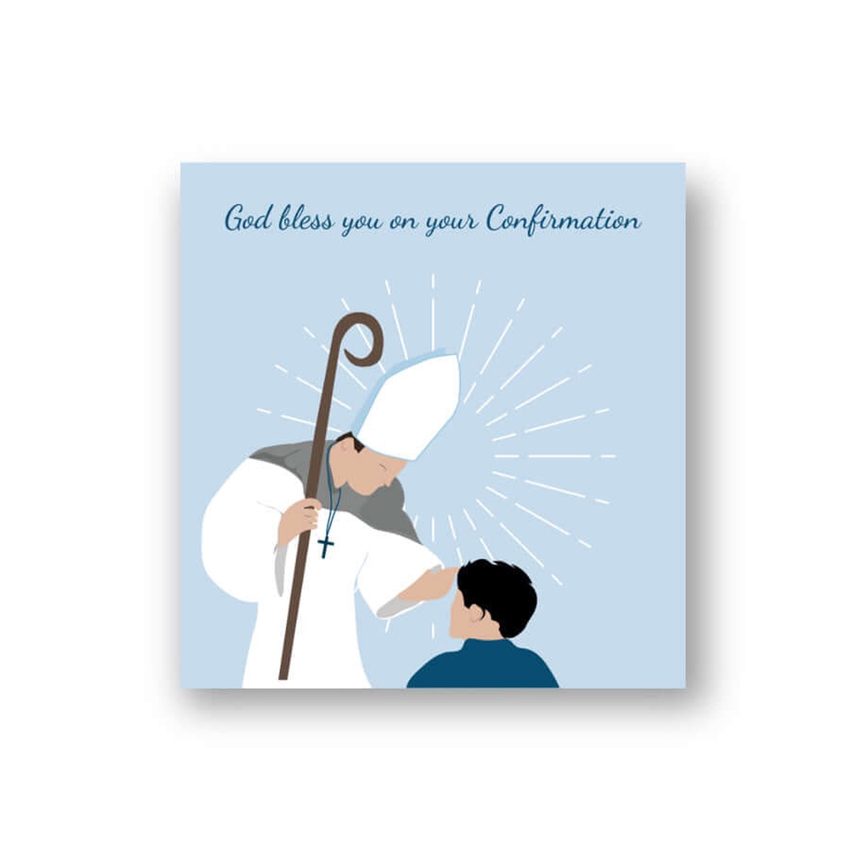BOY - CONFIRMATION GREETING CARD
