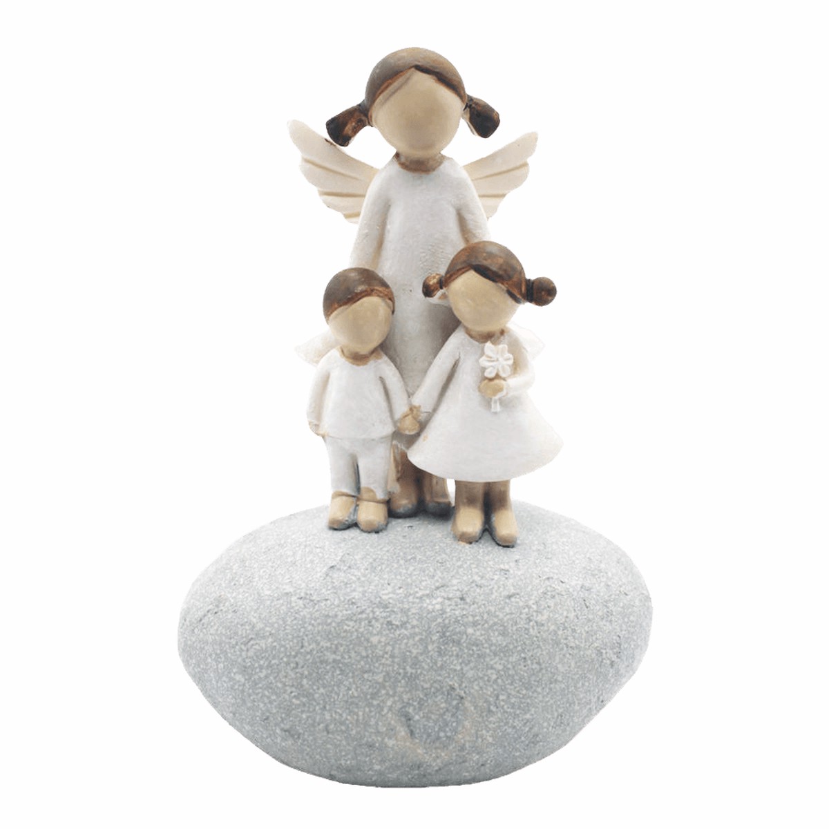 GUARDIAN ANGEL WITH KIDS - STATUE - RESIN