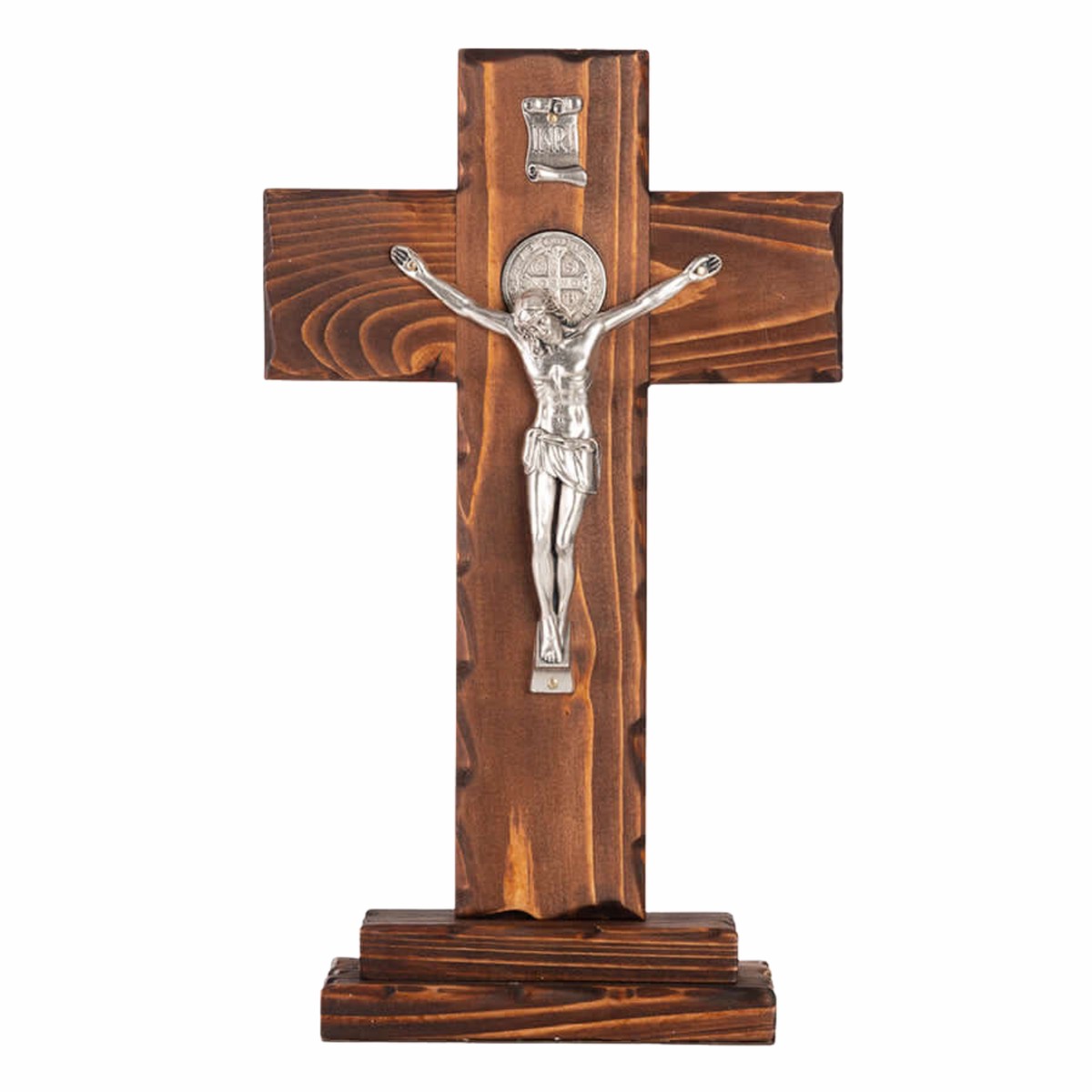 Hot Sale ST BENEDICT - STANDING CRUCIFIX - WOOD