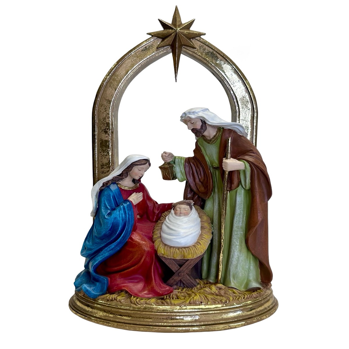 Holy Family Nativity Scene With Arch