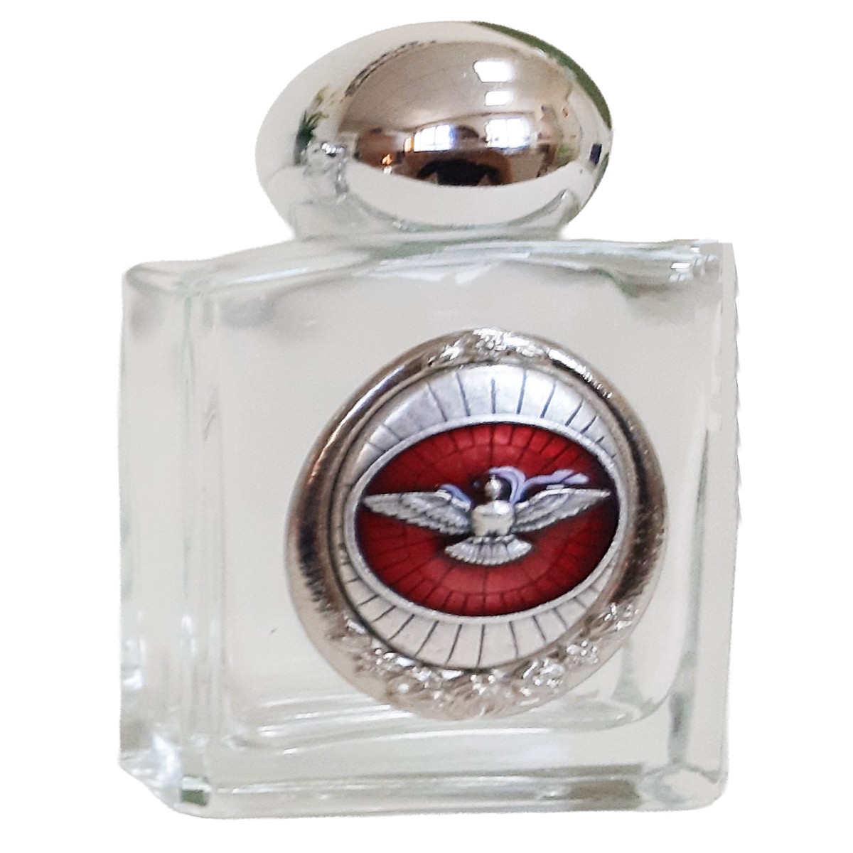 Glass Holy Water Bottle - Holy Spirit
