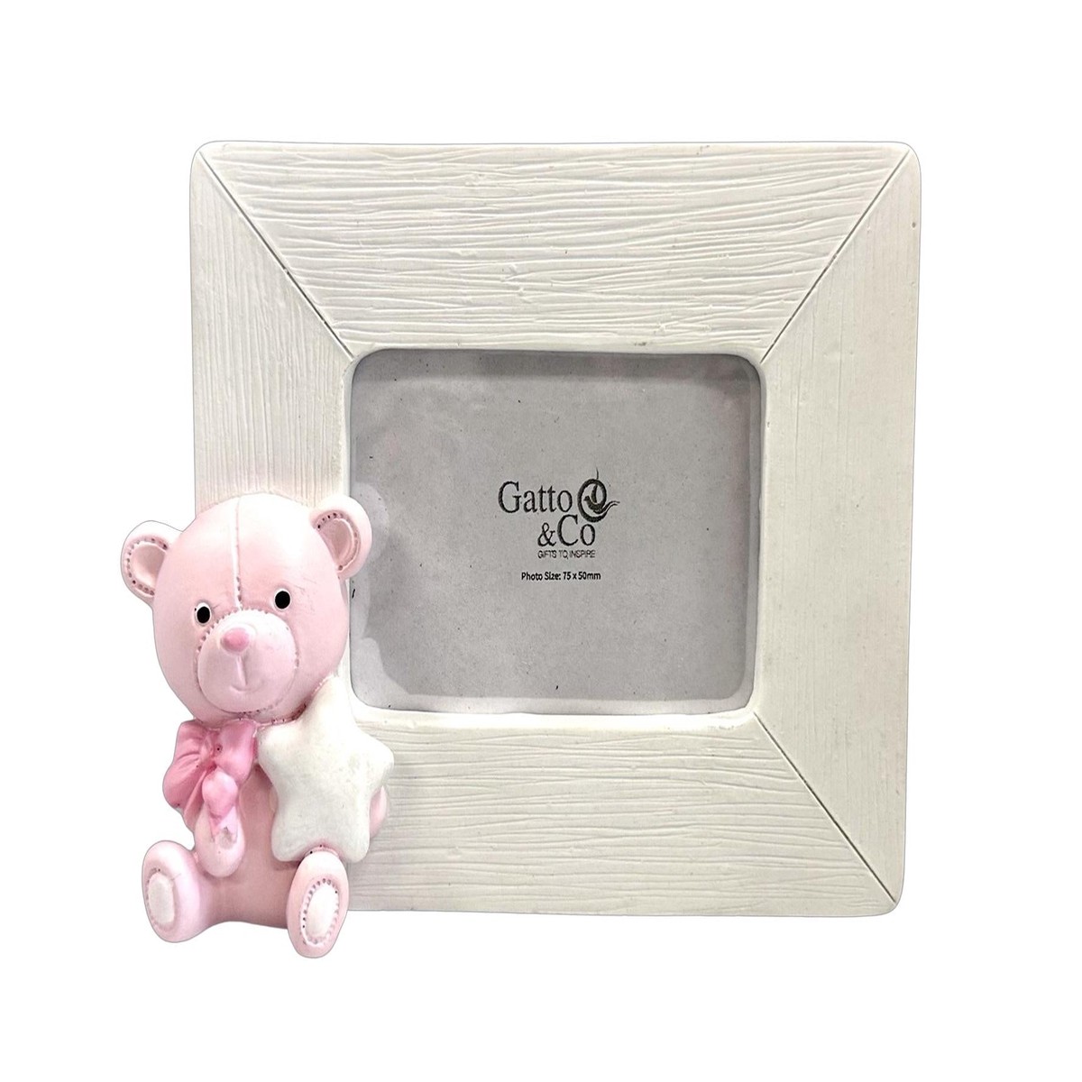 Bear Photo Frame - Pink