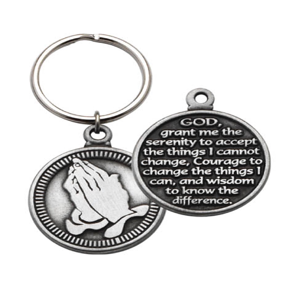 Serenity Prayer Keyring - Round