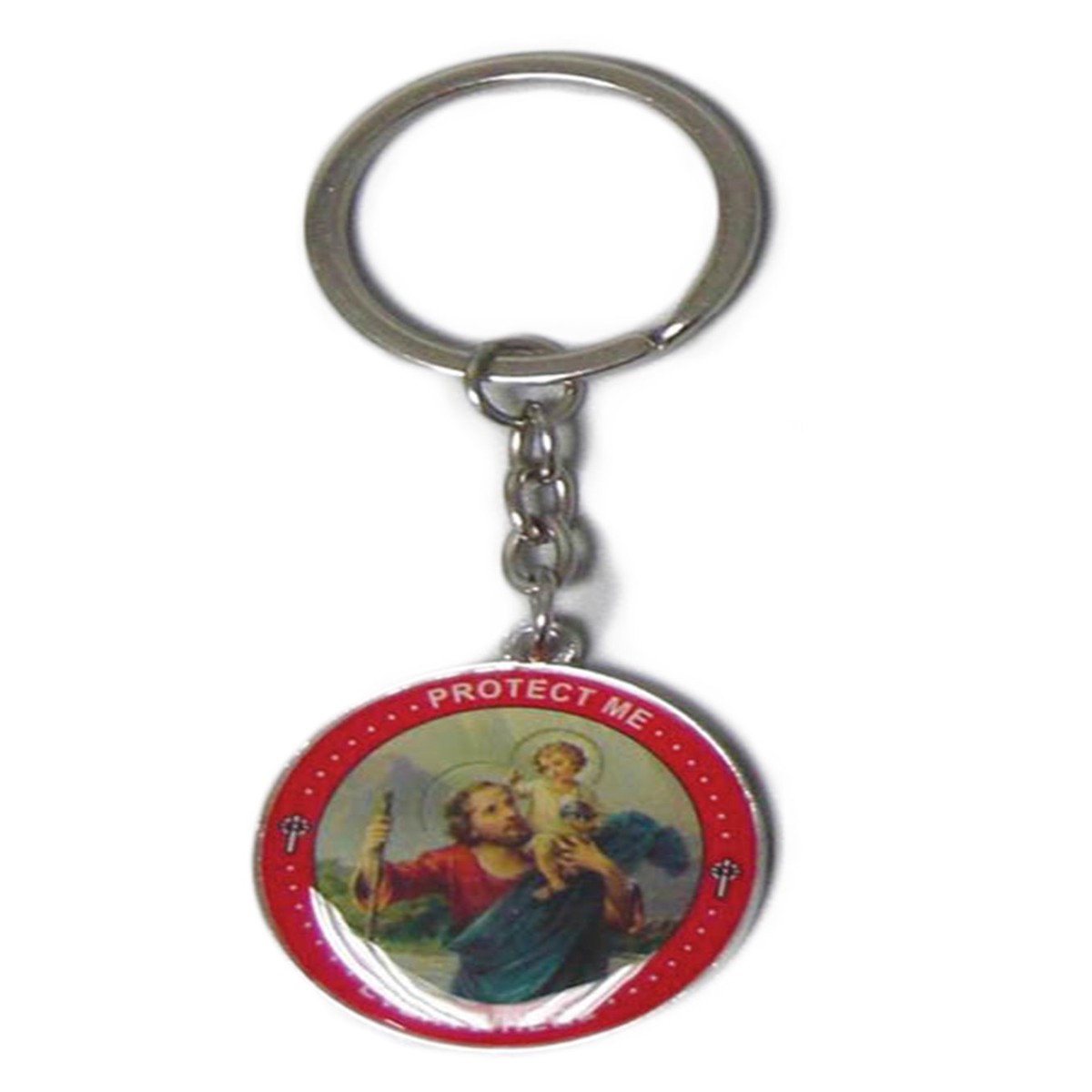 St. Christopher Keyring - Round