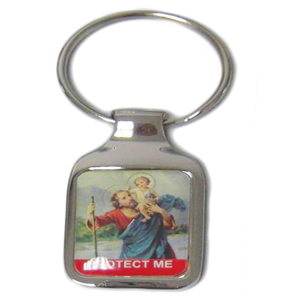 St. Christopher Keyring - Square