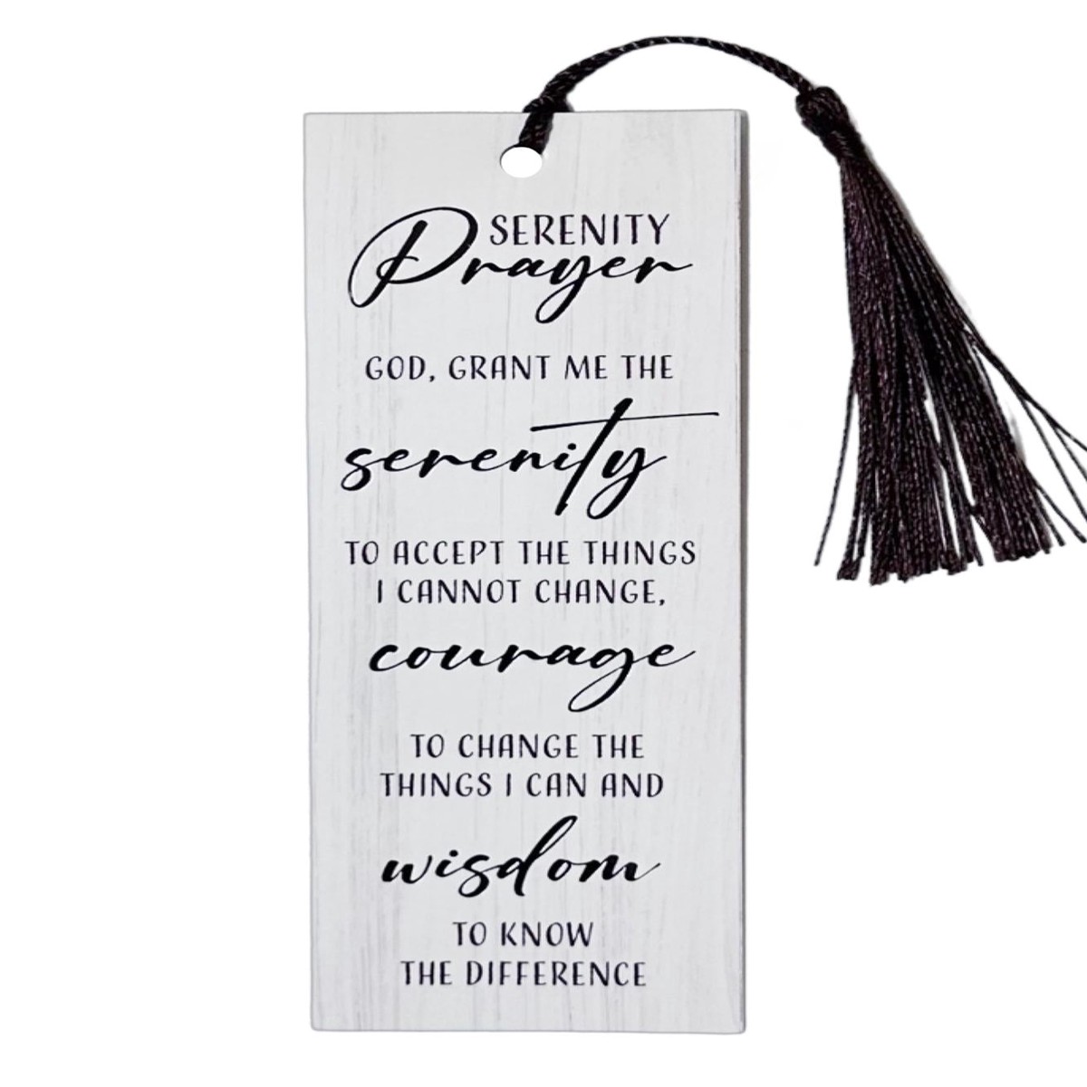 Laminated Bookmark With Tassel - Serenity