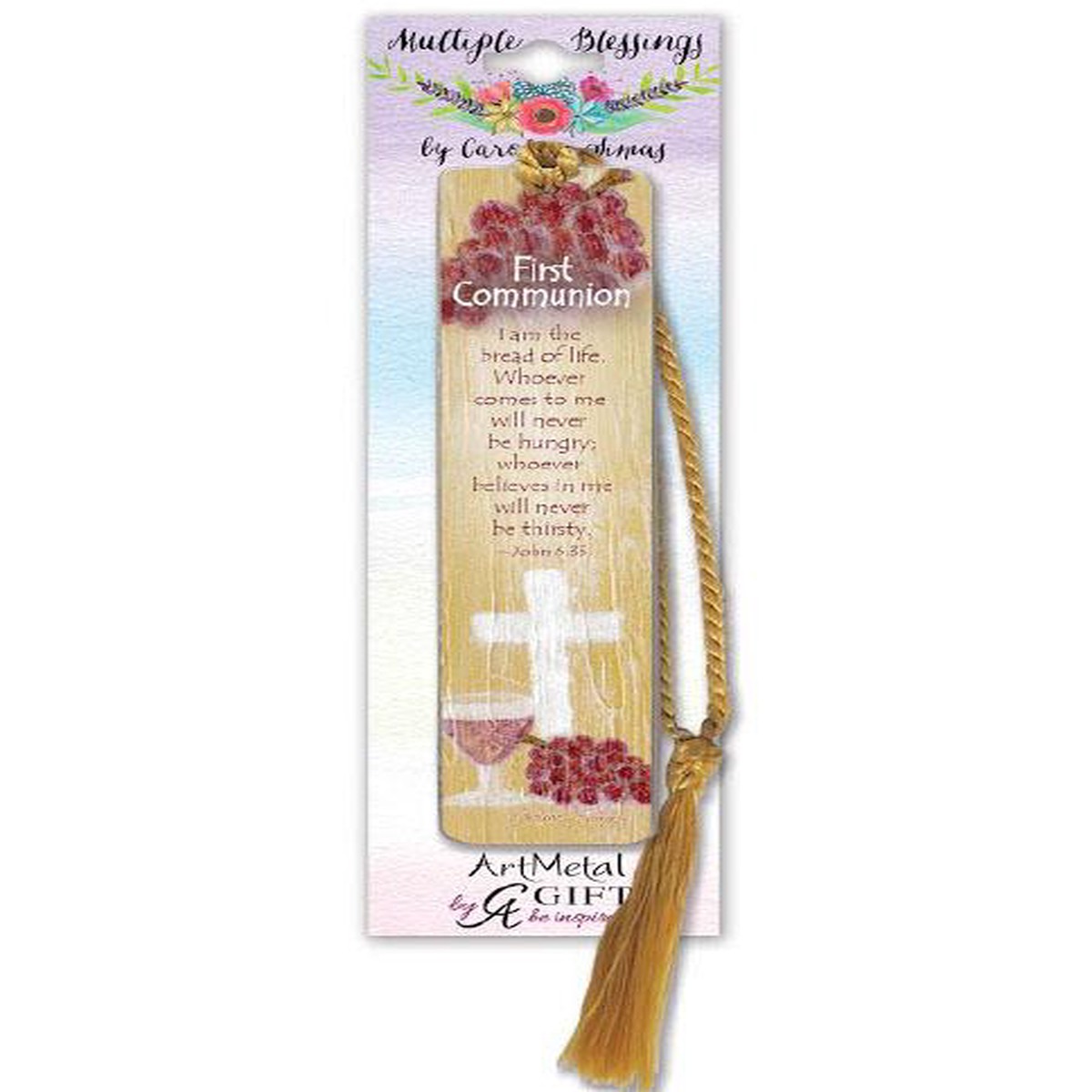 Communion Metal Bookmark With Tassel