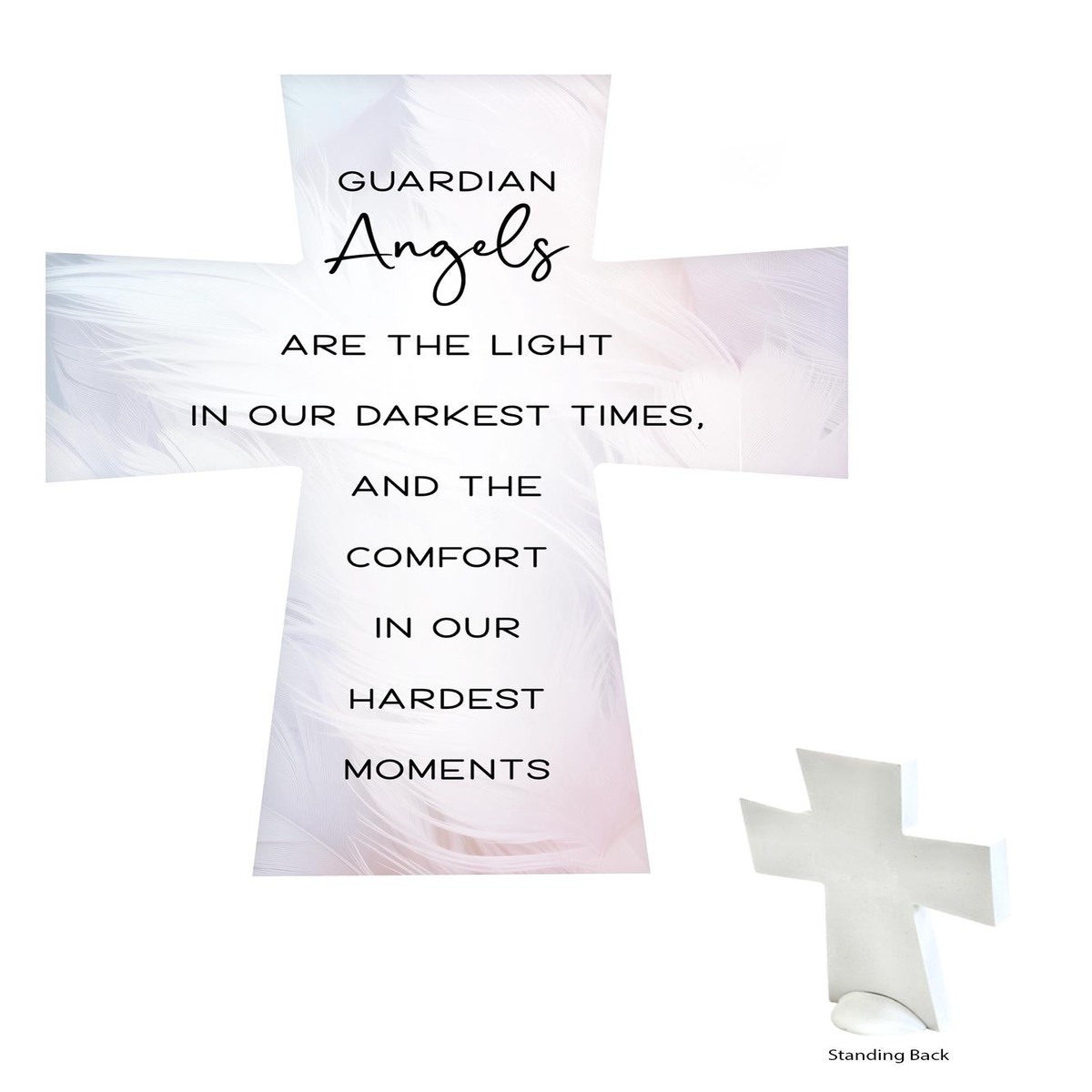 New Arrival Standing Ceramic Cross - Guardian Angel
