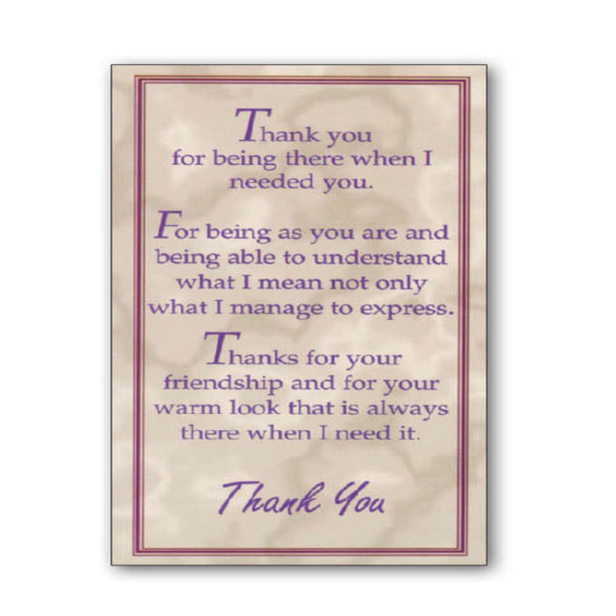 Thank You Holy Card