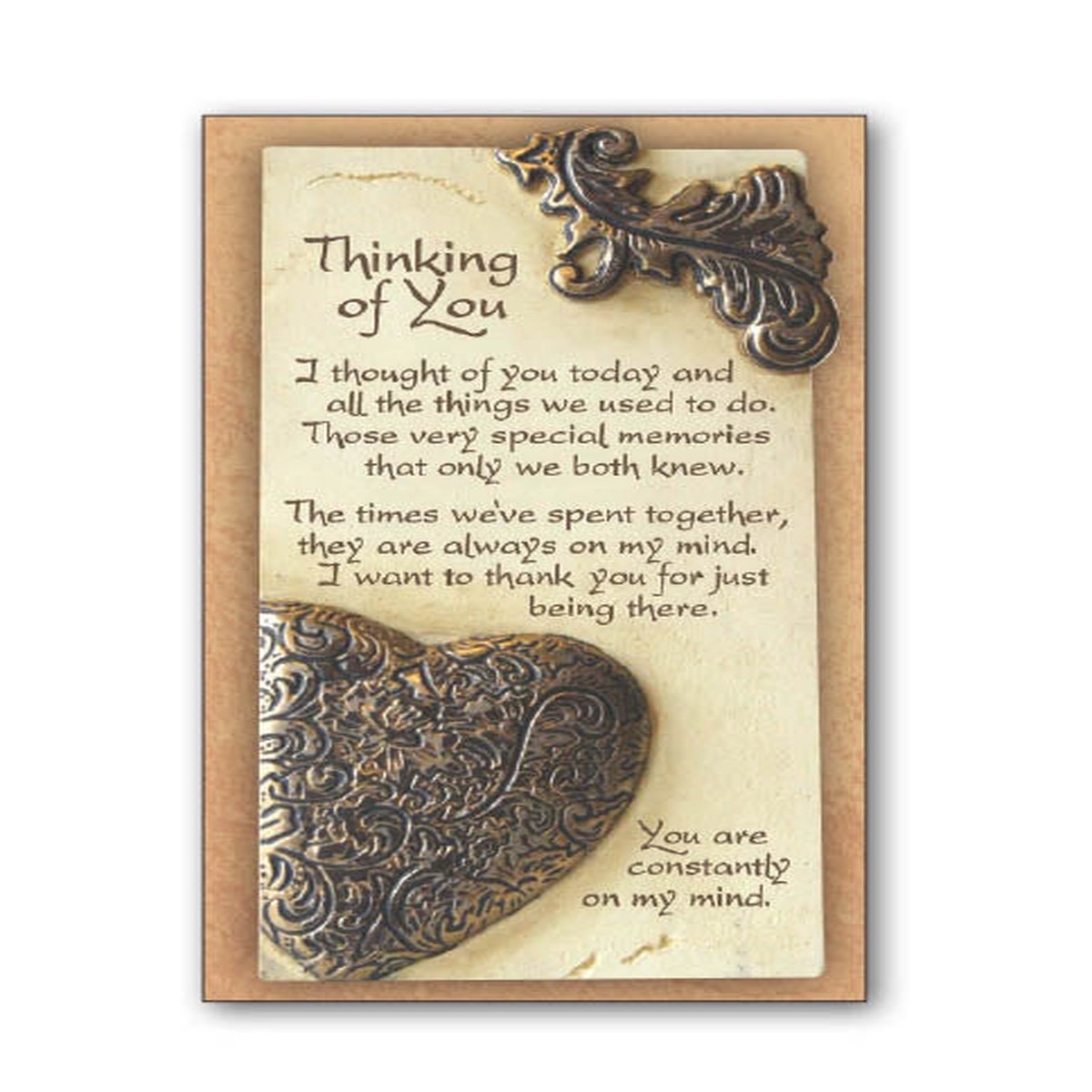 Thinking Of You Holy Card