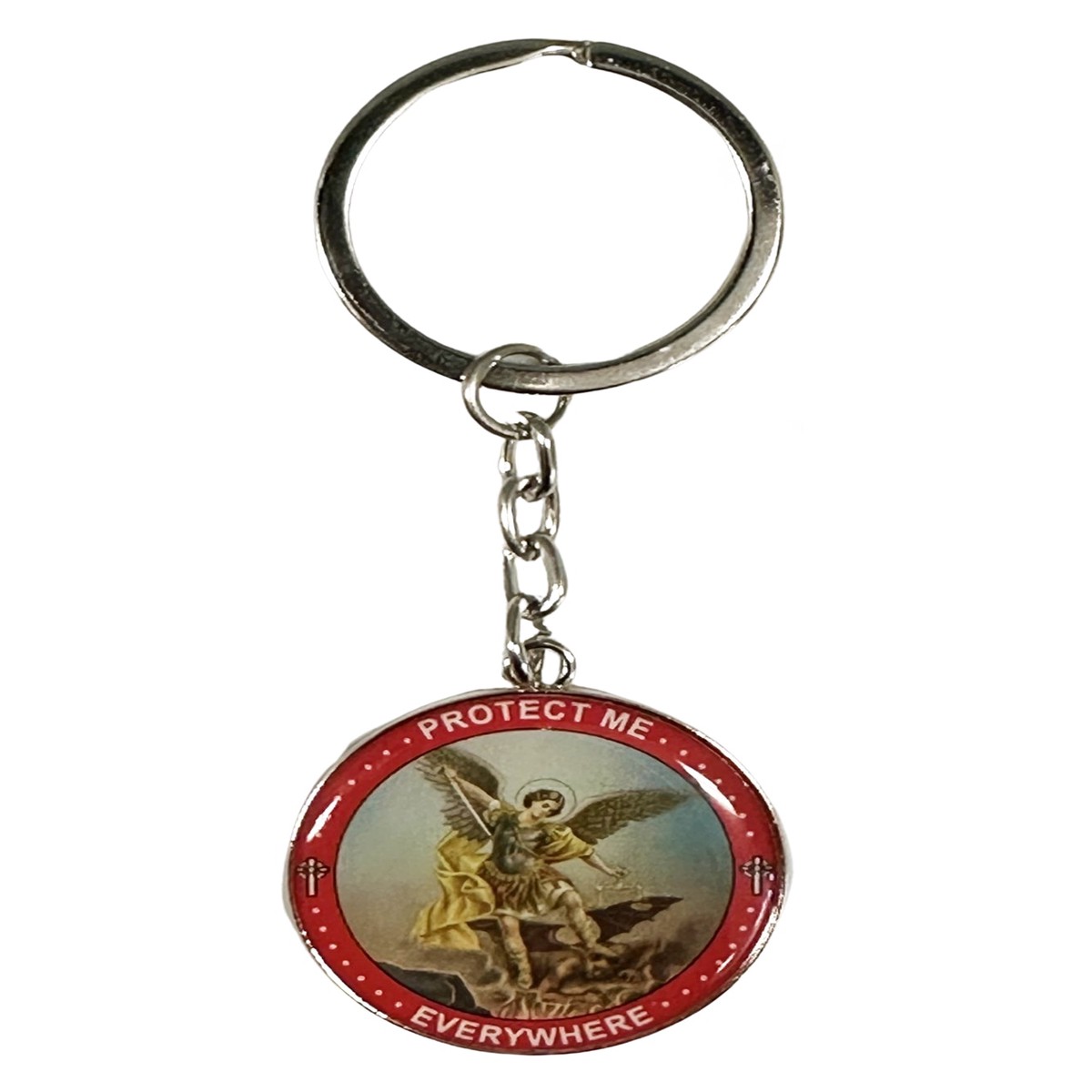 St. Michael Keyring - Round