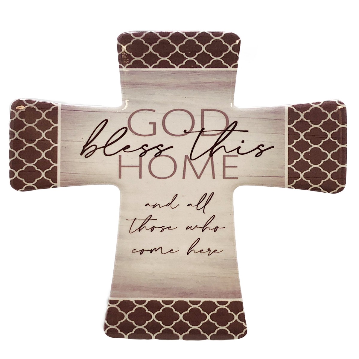 Porcelain Cross - God Bless This Home