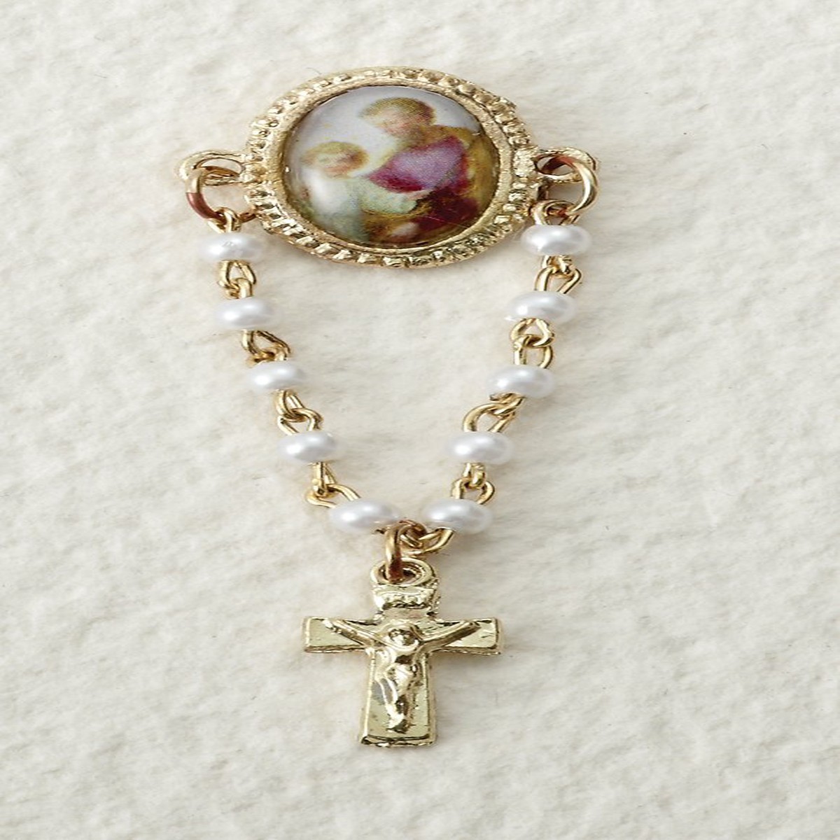 St. Joseph Pin with Rosary