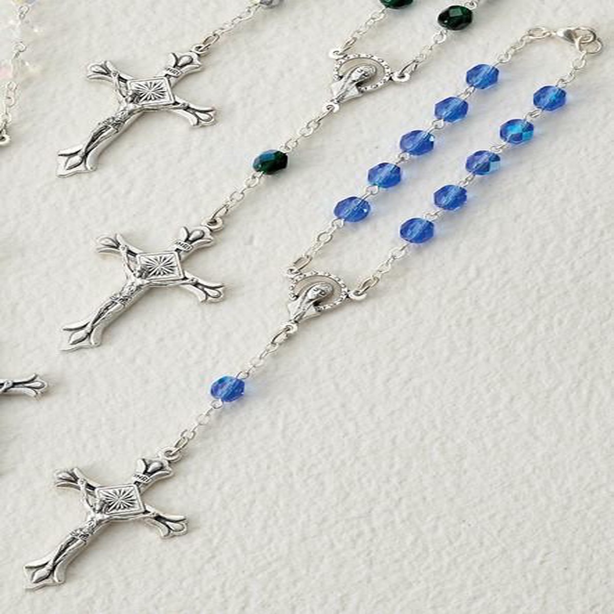 Dark Blue Auto Rosary