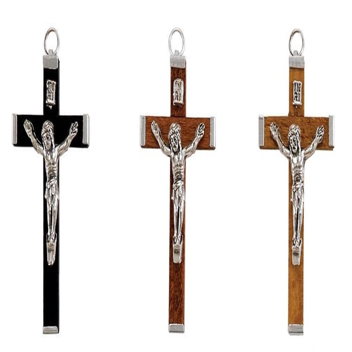 Natural Wood Crucifix - Medium 2-1/4"