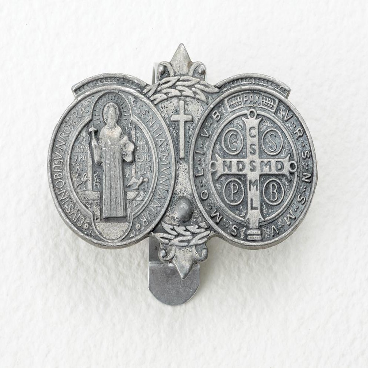 St. Benedict Auto Visor Clip