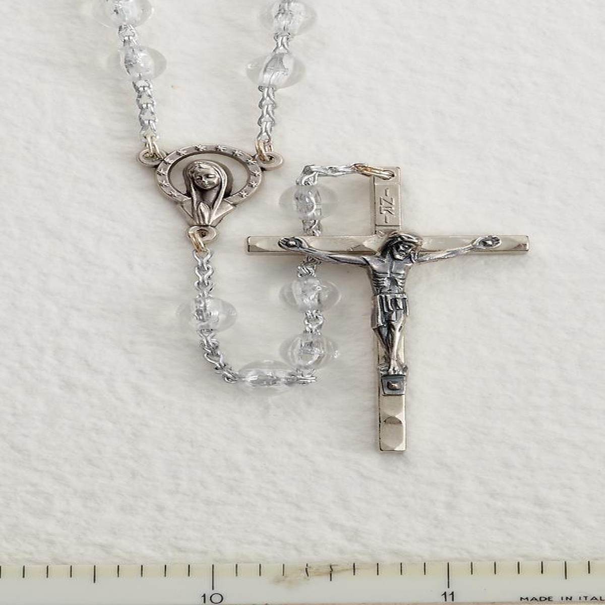 Clear Plastic Bead Rosary