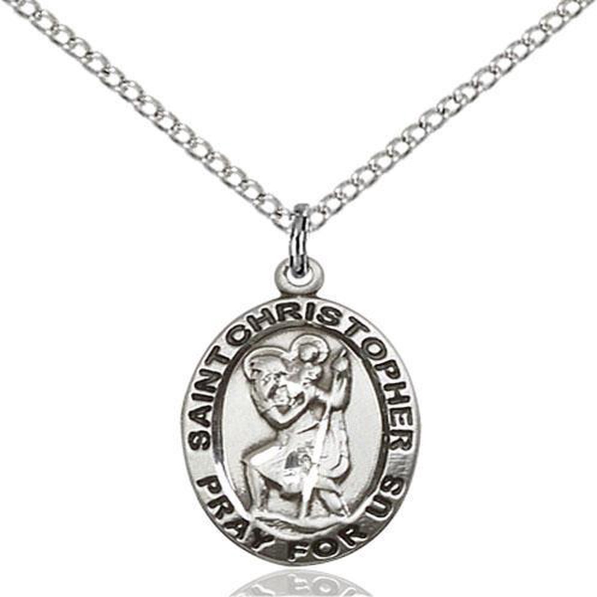 Hot Sale St. Christopher Sterling Silver Pendant