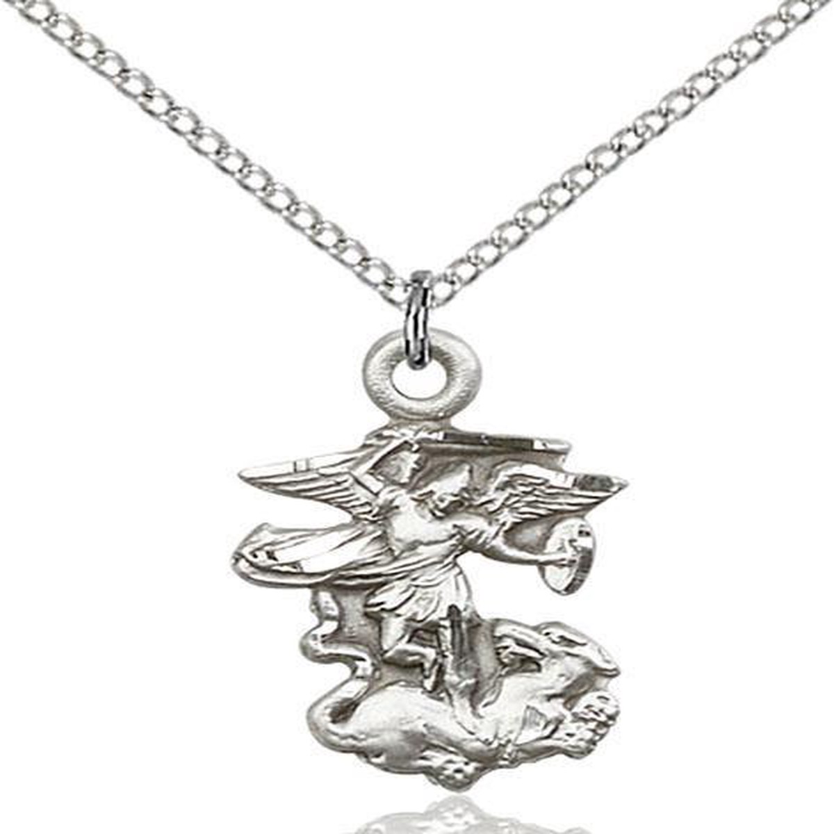 New Arrival St. Michael The Archangel Sterling Silver Pendant