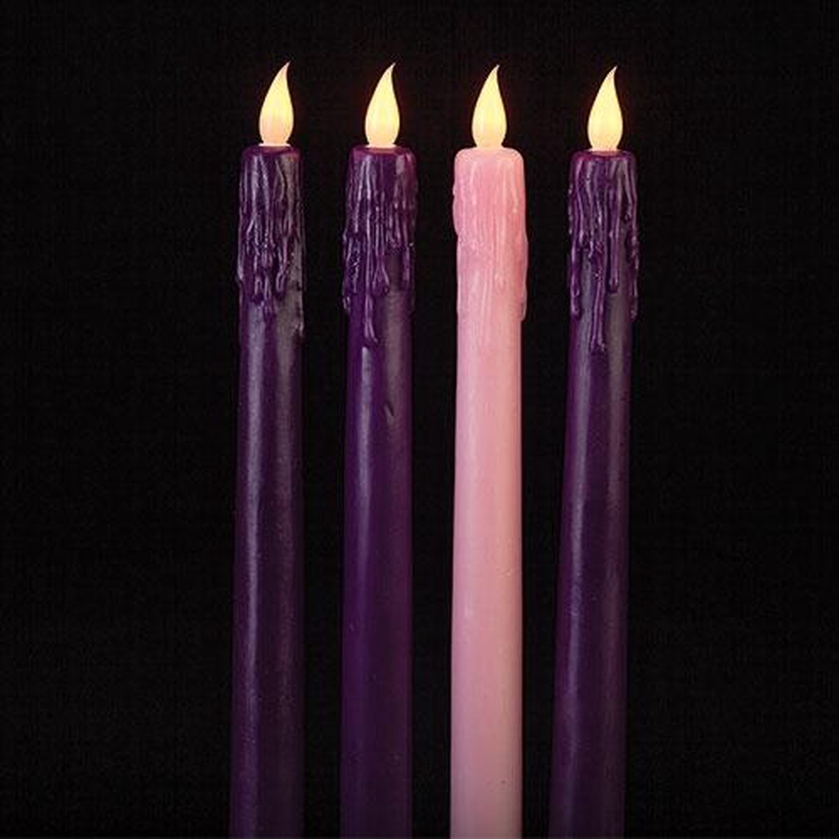 LED 11" Advent Candle Set