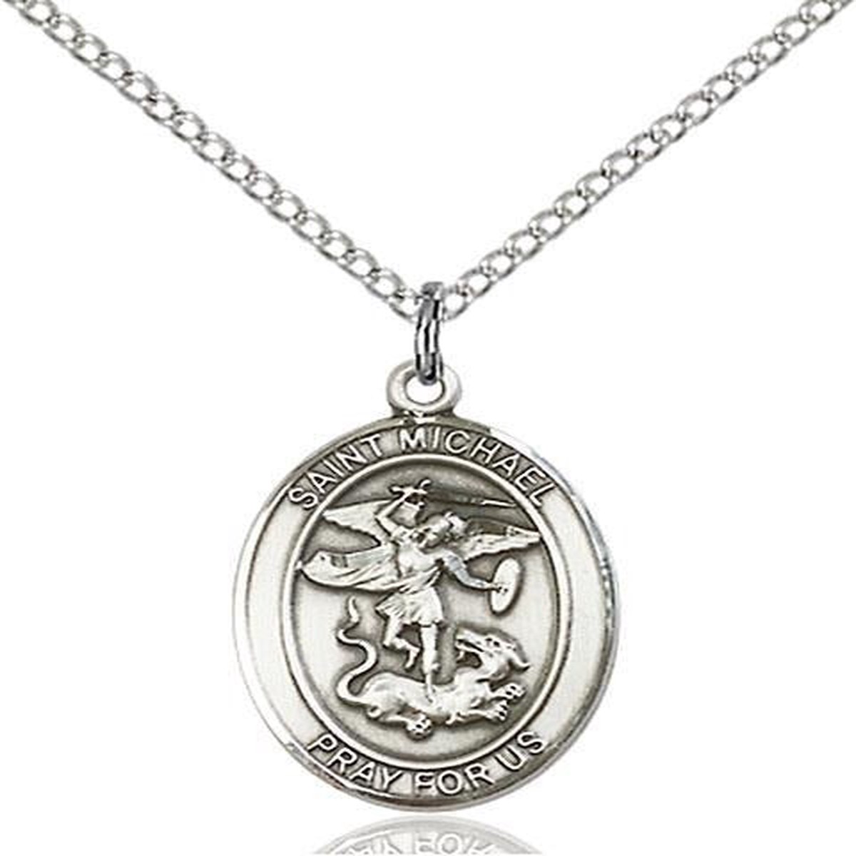 Top Pick St. Michael The Archangel Sterling Silver Pendant