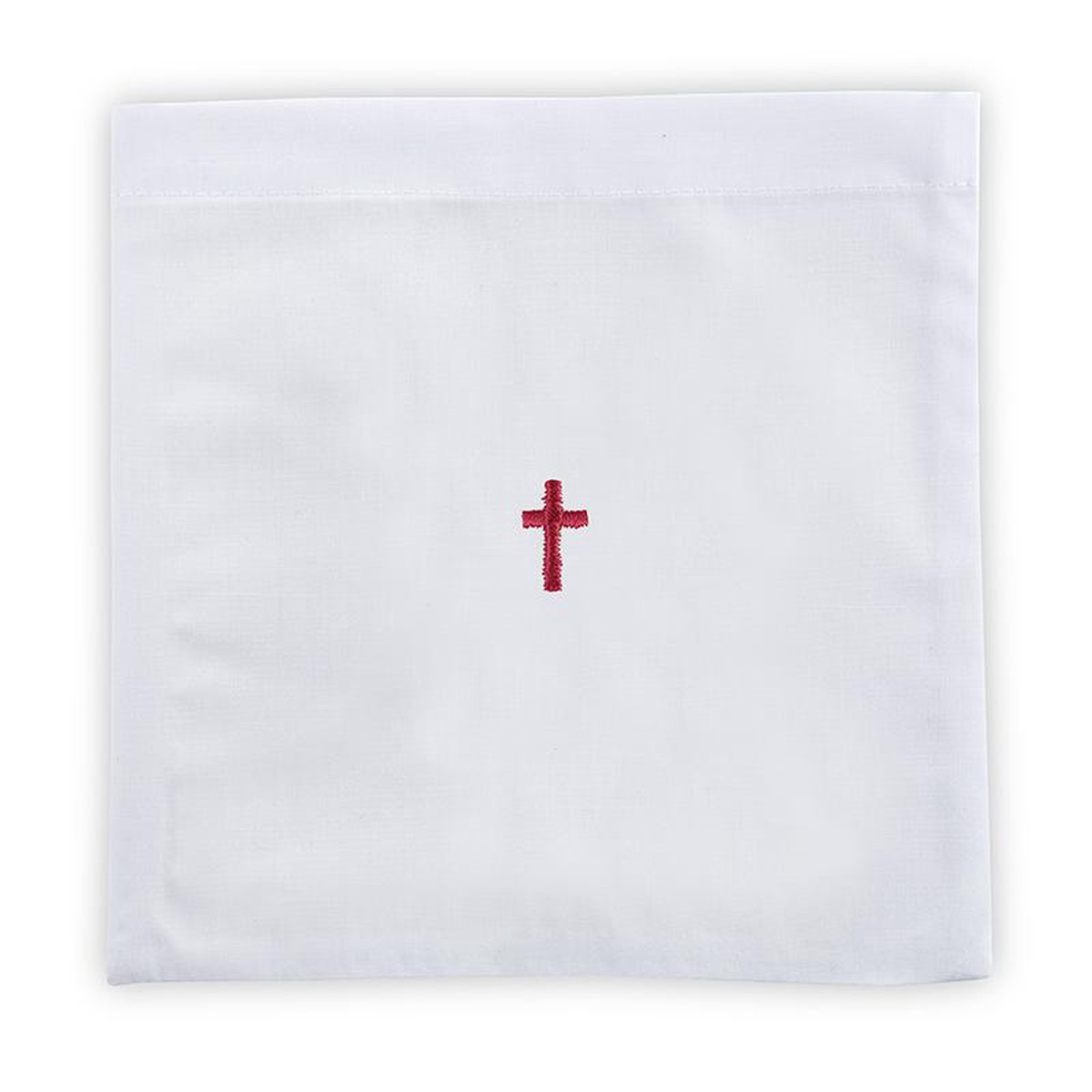 Red Cross Chalice Pall - Poly/Cotton