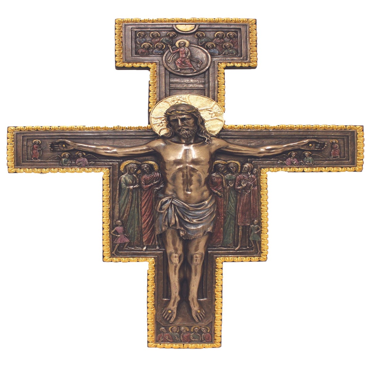 San Damian Crucifix in Bronze 11 x 16"