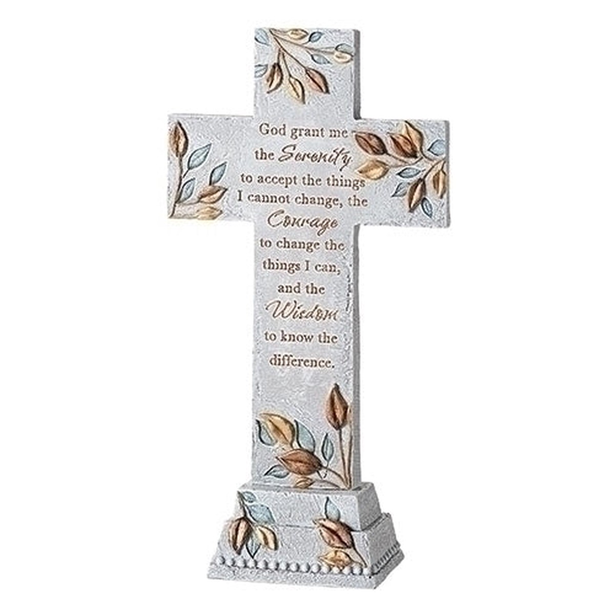 Serenity Prayer Tabletop Cross