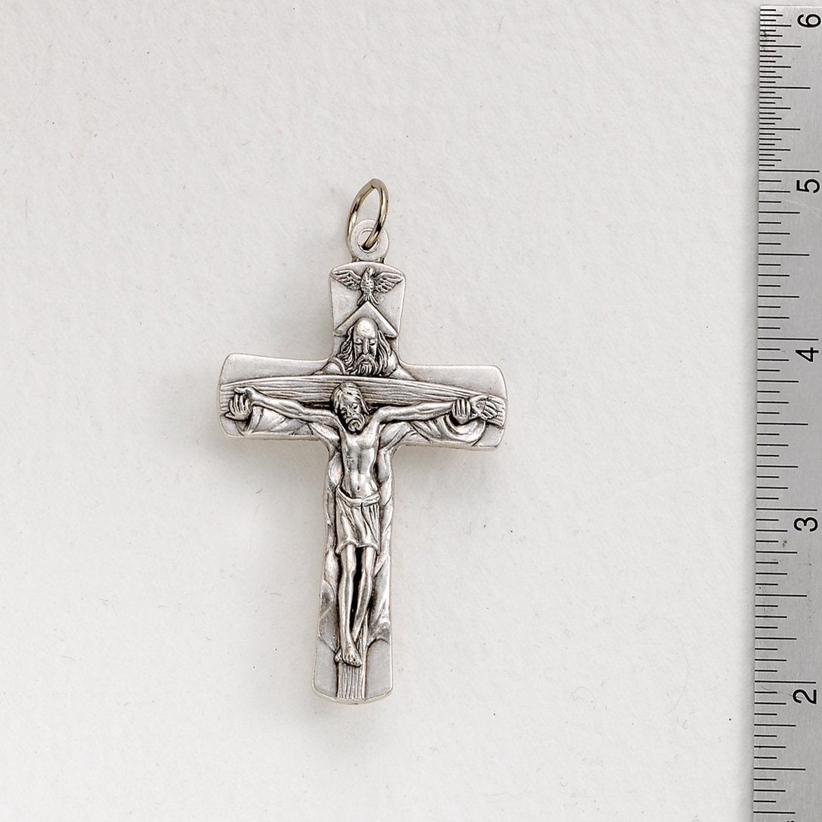 Trinity Crucifix on Cord 2-3/4"