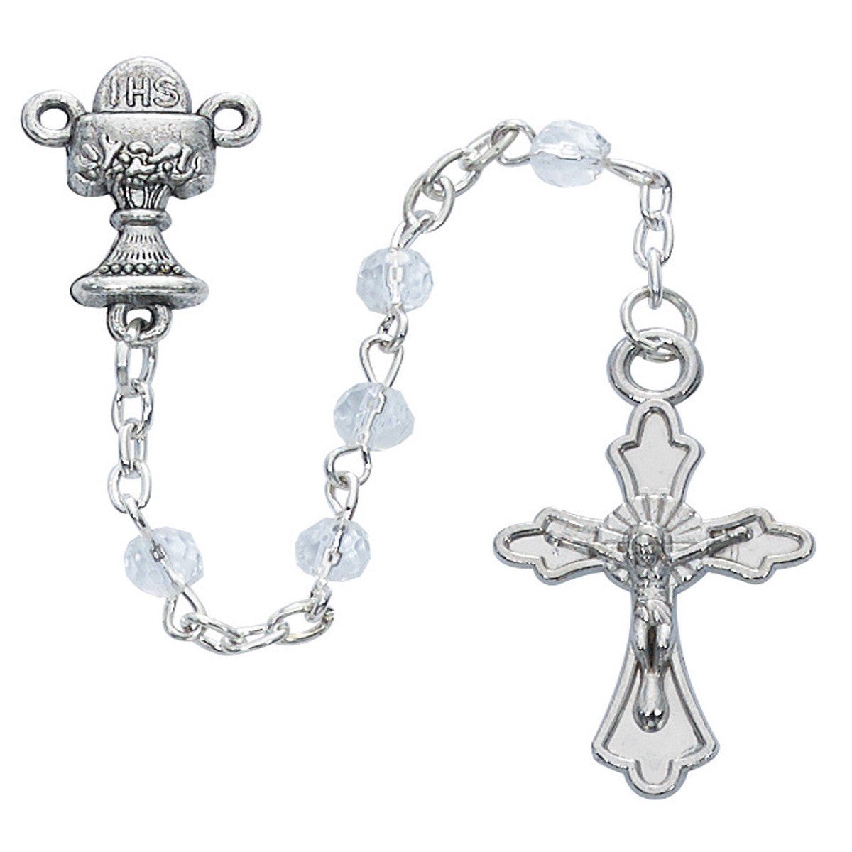 4mm Crystal First Communion Rosary