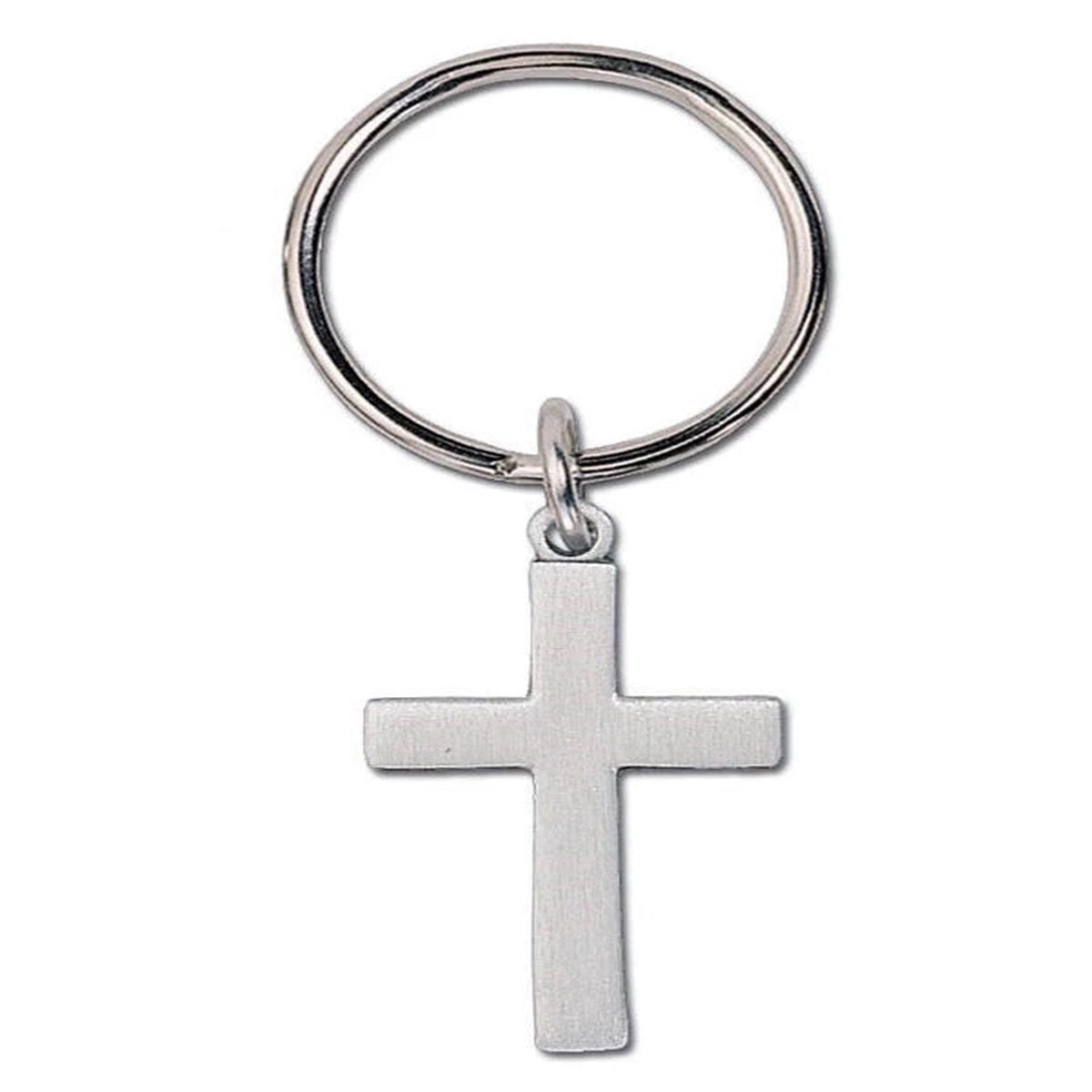 Pewter Cross Key Ring