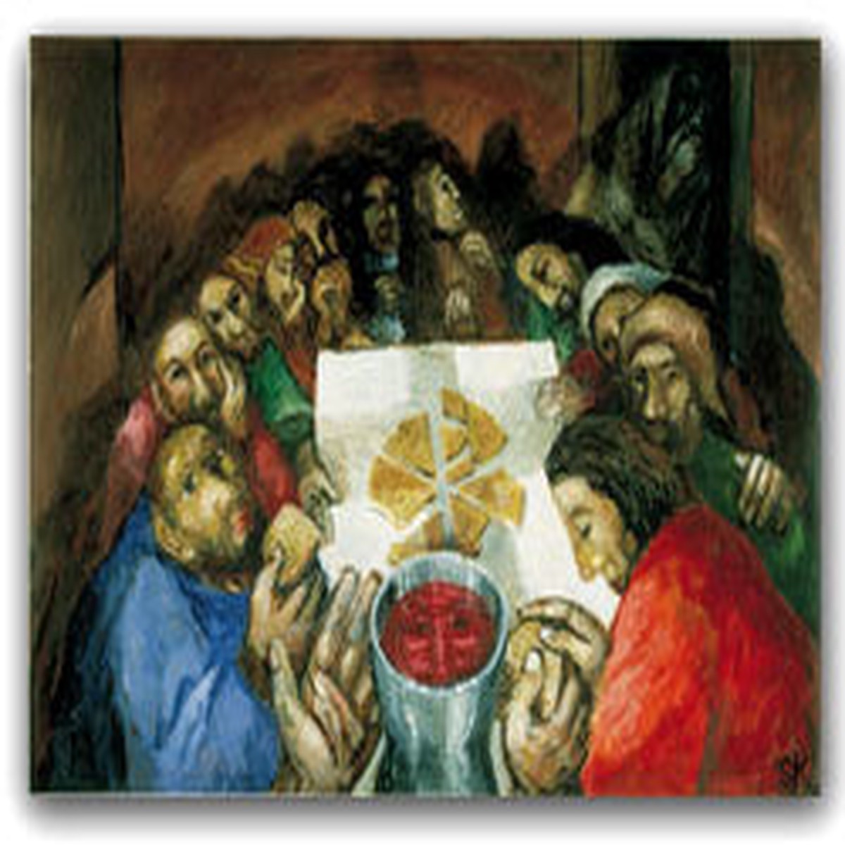 Sieger Koder Card: The Last Supper