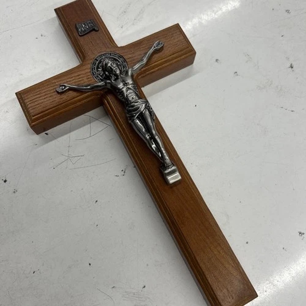 11.5 Crucifix Wall Cross Woden Jesus Christ Catholic Hanging Wall Cross Home
