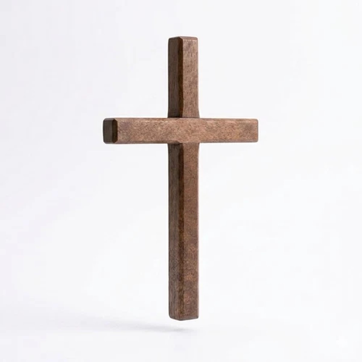 Christian Wooden Cross for Wall and Table, 7.87" X 4.7" Premium Small Handheld P