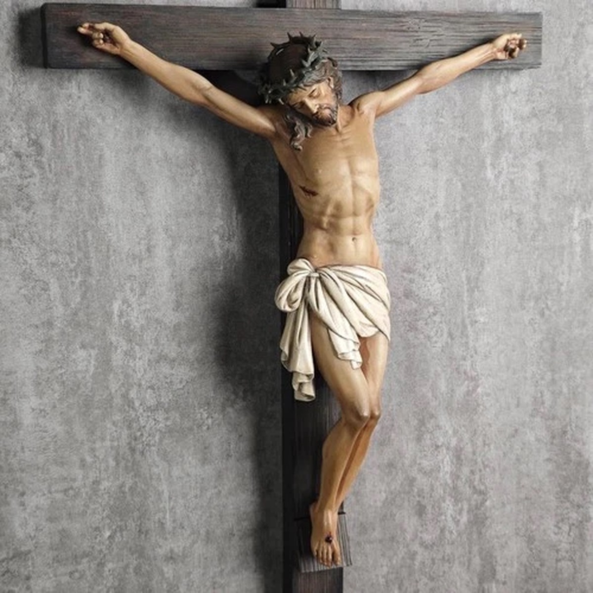 Large 2 ft Jesus Christ on Cross Crucifix Religious Christian Wall Art Gift